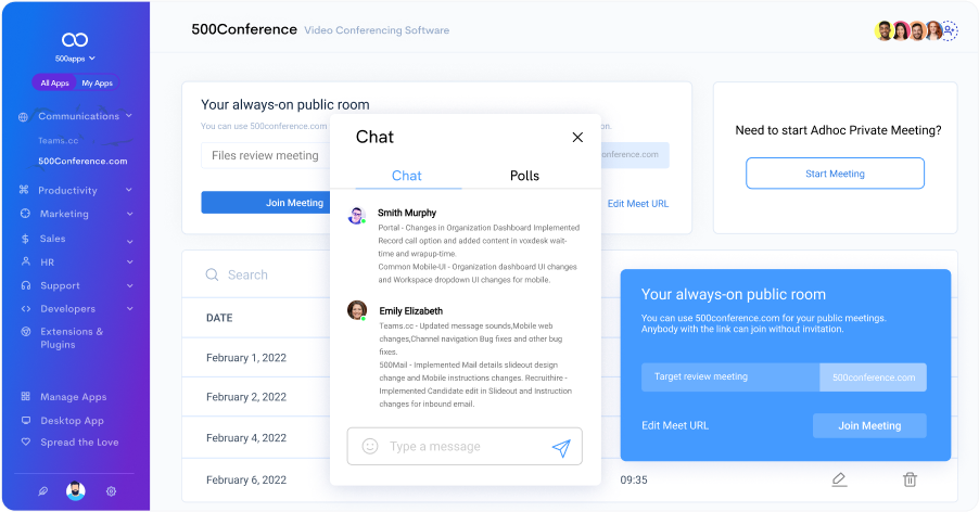 meeting management leave note