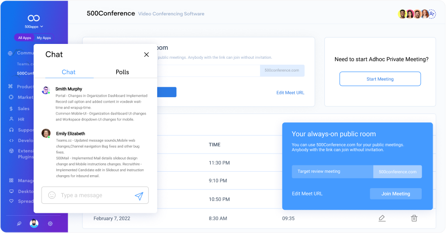 private meetings leave note