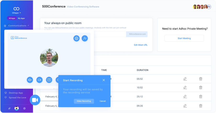 video layouts leave note