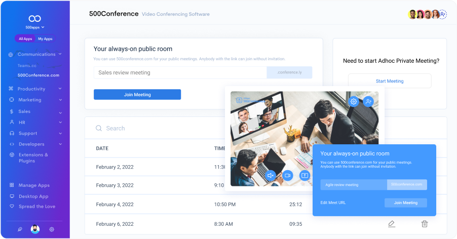 virtual meeting platforms leave note